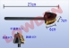 [LOWDEN戶外露營用品]  K022 長型 焚火台銅刷鏟 荷蘭鍋刷 燒烤清潔刷 烤肉網專用 鑄鐵烤盤 鍋刷 烤肉架 鋼絲刷 烤肉刷 燒烤刷