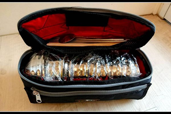 [LOWDEN露營戶外用品]精緻舖綿碗筷包, 多功能精緻包 1