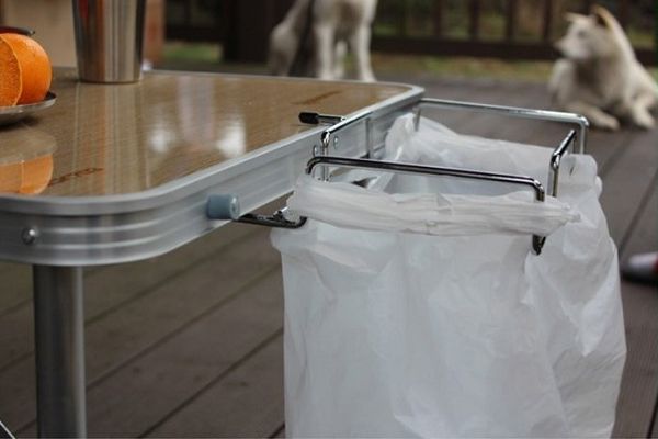 [LOWDEN戶外露營用品]可調式桌邊垃圾袋架