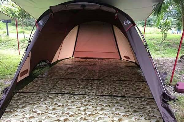 [LOWDEN客製化地墊] SNOW PEAK SP770 / SP750 2件式客製地墊防水耐磨地墊(含客廳區和寢室區)